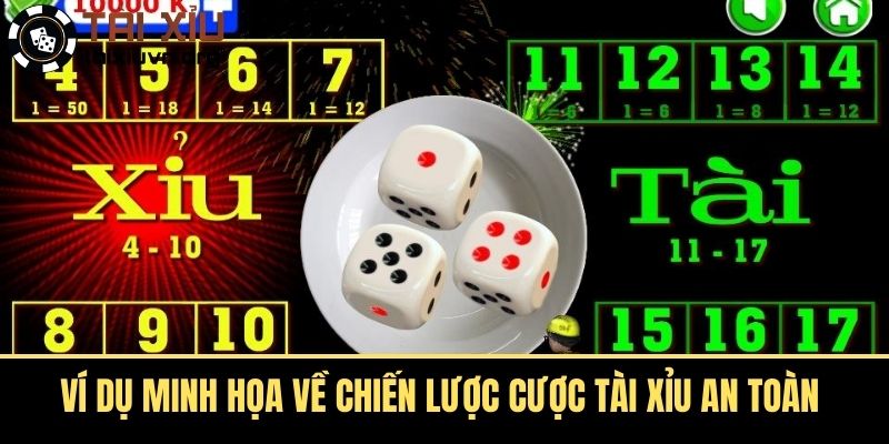 Ví Dụ Minh Họa Về Chiến Lược Cược Tài Xỉu An Toàn